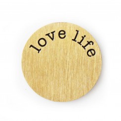 Love Life Plate - Copper Tone